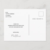 Dank u afstuderen 2023 zwart goud briefkaart (Achterkant)