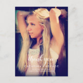 Dank u Afstuderen foto middelbare school kalligraf Briefkaart (Voorkant)