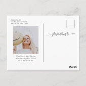 Dank u Afstuderen Moderne Foto Afstuderen Bedankt Briefkaart (Achterkant)