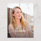 Dank u Afstuderen Moderne Foto Afstuderen Bedankt Briefkaart (Voorkant)
