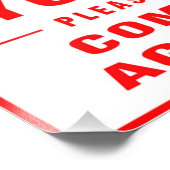 Dank u alstublieft opnieuw foto afdruk (Hoek)