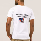 Dank u - Amerikaanse militaire vlag T-shirt (Achterkant)
