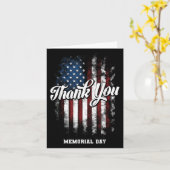 Dank u Amerikaanse Veteraan Militaire Herdenkingsd Kaart (Gele Bloem)