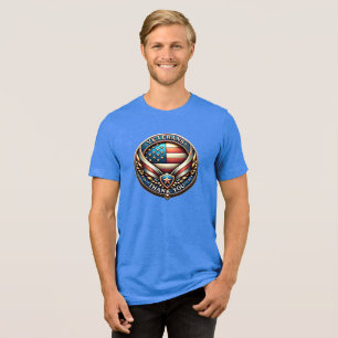 Dank U Amerikaanse Veteranen Waardering Tri-Blend Shirt