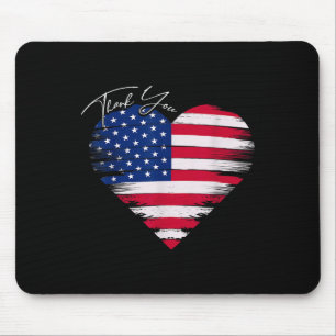 Dank u Amerikaanse vlag hart Amerikaanse patriotti Muismat