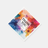 Dank U Anemone Dreamscape Bruiloft Servet (Hoek)