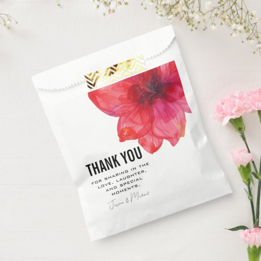 DANK U Anemone Droomlandschap Bruiloft Bedankzakje (Gezegeld)
