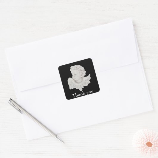 Dank u, Angel, sticker voor de waardering (Envelop)