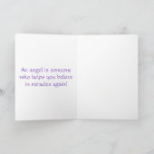 Dank u - Angel Wenskaart Bedankkaart (Binnen)