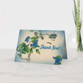 Dank U Antieke Chinese Bloem Kaart