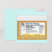 Dank u apotheek bedankkaart (Voorkant / Achterkant)