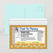 Dank u apotheek briefkaart (Voorkant / Achterkant)