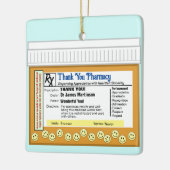 Dank u apotheek keramisch ornament (Links)