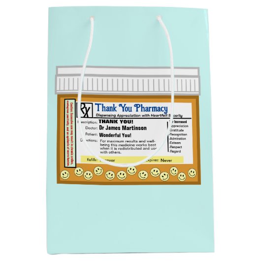 Dank u apotheek medium cadeauzakje (Voorkant)