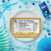 Dank u apotheek papieren bordje (Feest)