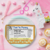 Dank u apotheek papieren bordje (Feest)