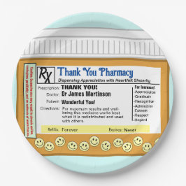 Dank u apotheek papieren bordje