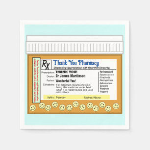 Dank u apotheek servet