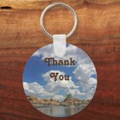 Dank u Arizona Lake voor iedereen dankbaarheid Sleutelhanger (Achterkant)