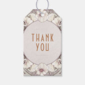 Dank u  Art Nouveau Mucha Gift Labels Cadeaulabel (Voorkant)