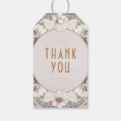 Dank u  Art Nouveau Mucha Gift Labels Cadeaulabel (Achterkant)