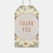 Dank u  Art Nouveau Mucha Gift Labels Cadeaulabel (Achterkant)