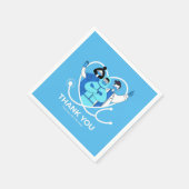 Dank u Artsen /Verpleegkundigen appreciatie Servet (Hoek)