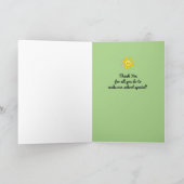 Dank u assistent-directeur - glimlach op onze gezi bedankkaart (Binnen)