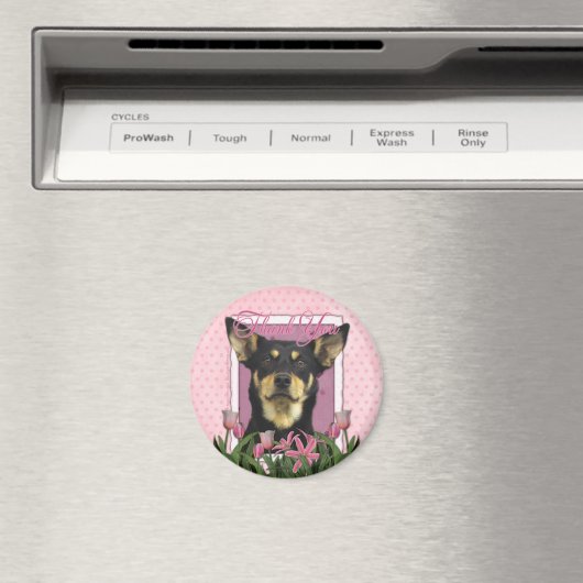 Dank u - Australische Kelpie - Jude Magneet (Insitu (Vaatwasser))