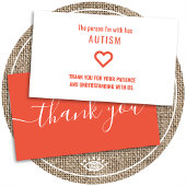 dank u autisme geduld hand uit kaarten visitekaartje