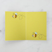 Dank u, BA-BEE Baby shower Gele klauw Kaart (Binnen)