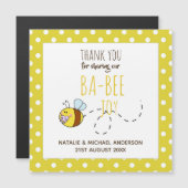 Dank u BA-BEE Baby shower Yellow Polkadot (Voorkant / Achterkant)