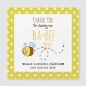 Dank u BA-BEE Baby shower Yellow Polkadot (Voorkant)