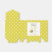 Dank u BA-BEE Baby shower Yellow Polkadot Bedankdoosjes (Uitgevouwen)