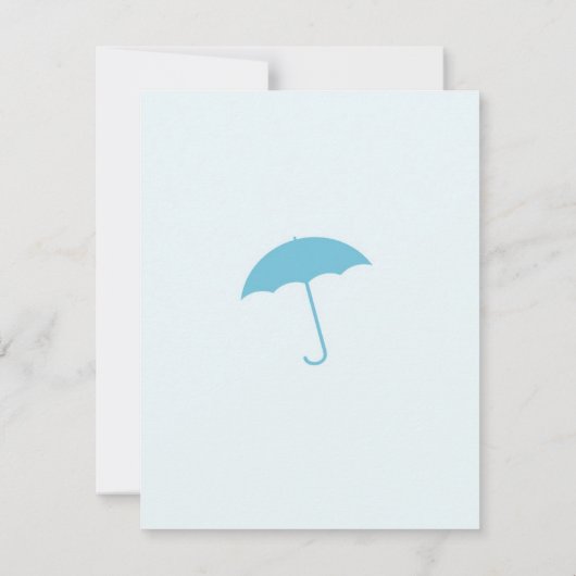 Dank u Baby Boy Shower Kaart (Achterkant)