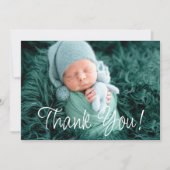 Dank u Baby Gift Modern Newborn Baby shower Bedankkaart (Voorkant)