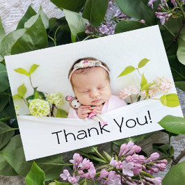 Dank u Baby Gift Modern Newborn Baby shower Bedankkaart