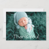 Dank u Baby Gift Modern Newborn Baby shower Bedankkaart (Voorkant)
