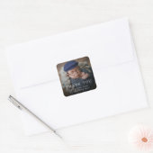 Dank u Baby Gift Modern Pasgeboren Baby Vierkante Sticker (Envelop)
