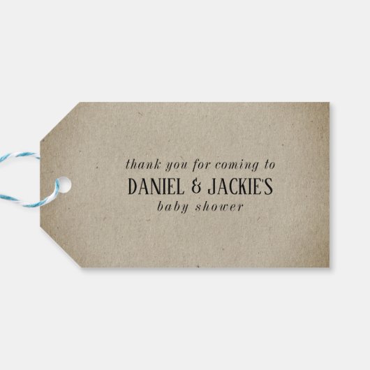 Dank u Baby Making Potion Baby shower Cadeaulabel (Achterkant Horizontaal)