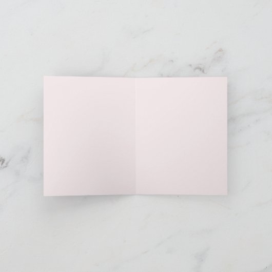 Dank u Baby Meisje Douche Gevouwen Kaart (Binnen)