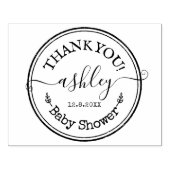 Dank u Baby shower Aangepaste Script Rubberstempel (Afrduk)