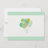 Dank u Baby shower Ballon Pop Gender onthulling Kaart (Achterkant)