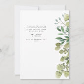 Dank u Baby shower Elegant Botanical Arch Foto Bedankkaart (Achterkant)