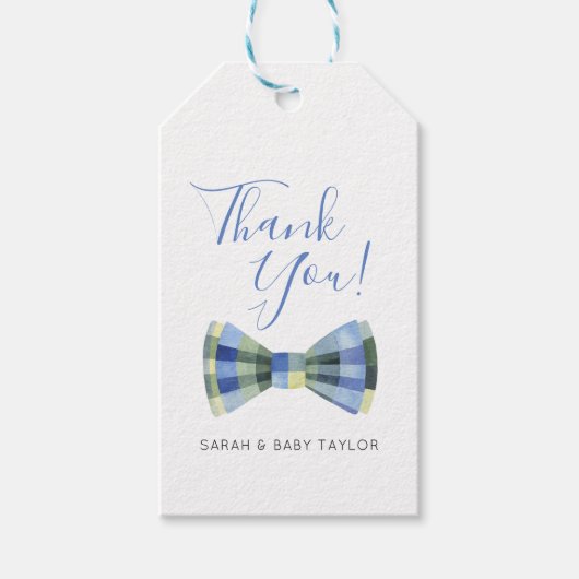 Dank u Baby shower gunsten Cadeaulabel (Voorkant)