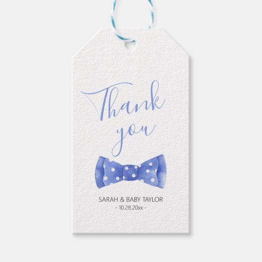 Dank u Baby shower gunsten Cadeaulabel (Voorkant)