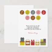 Dank u Baby shower Kaarten (Voorkant / Achterkant)