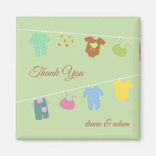 Dank u Baby shower Magnet