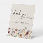 Dank u Baby shower Reclamebord Met Voetstuk (Voorkant)