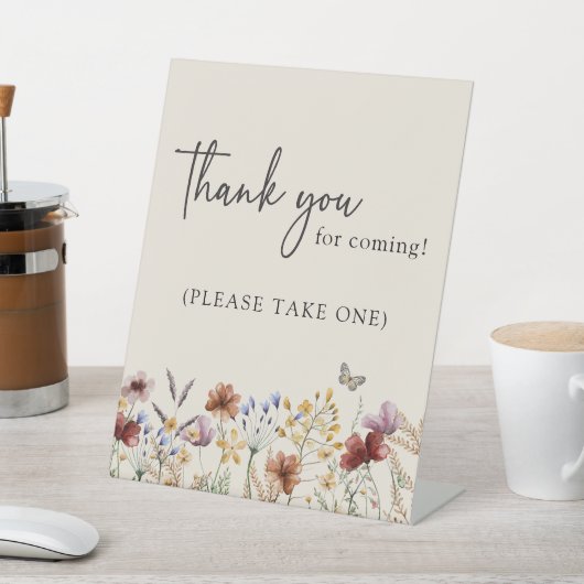 Dank u Baby shower Reclamebord Met Voetstuk (Insitu)